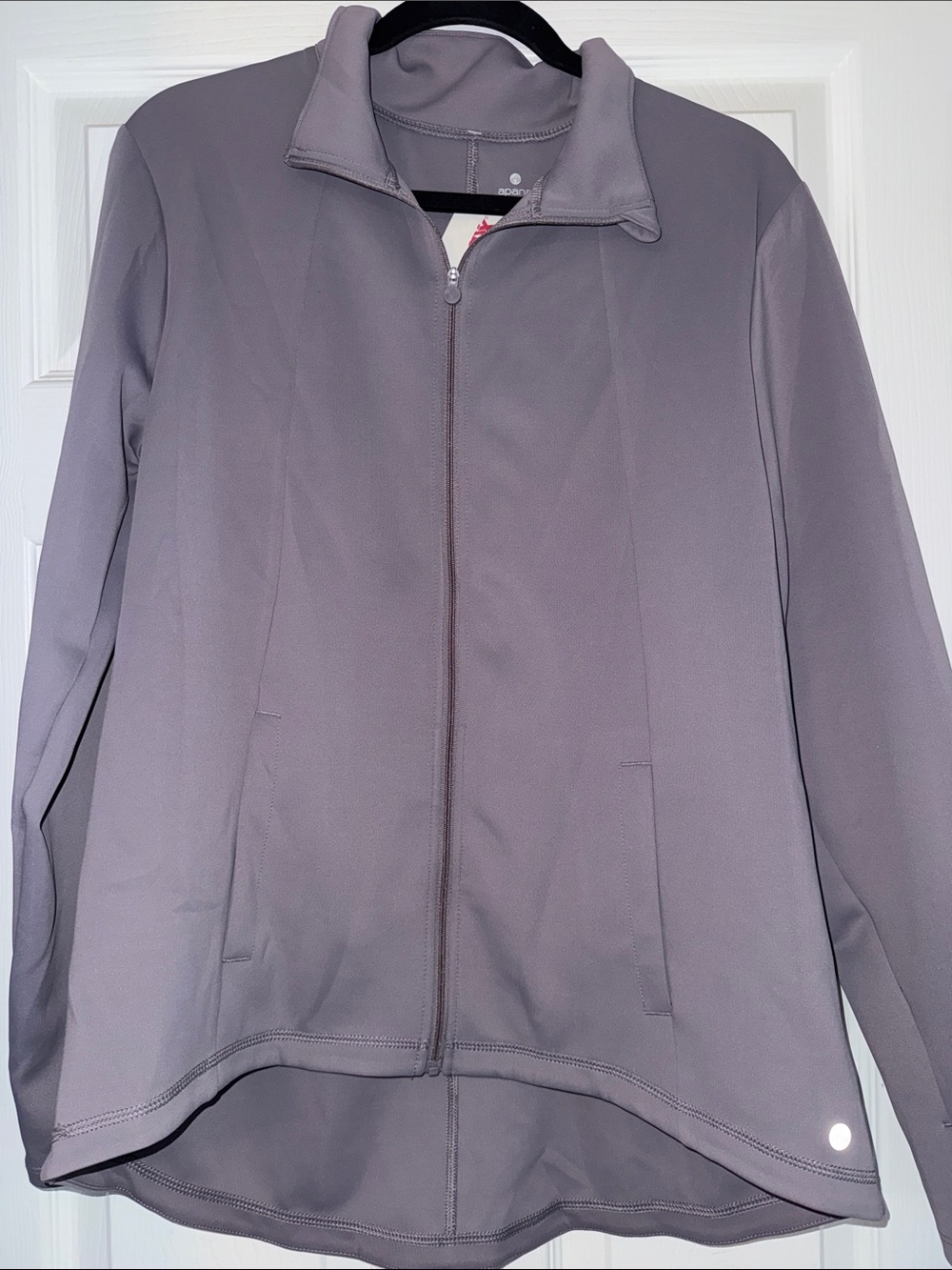 NWT Apana Dusty Purplr Full-Zip Women's Yoga Athleisure Jacket